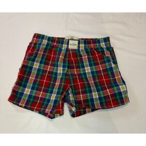 Abercrombie & Fitch A&F Essentials Kids Sz XL Red Blue Green Shorts Elastic